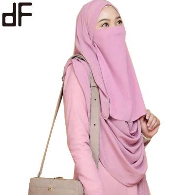 China hot selling dubai wholesale new muslim hijab shawl crepe scarf malaysia tank top hijab tudung 50*45 cm soft tudung 50*45 cm for sale