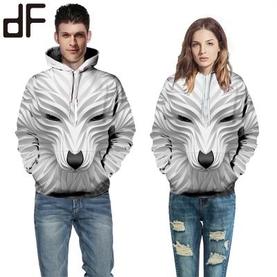 China Casual Style Couples 3D Oversized Unisex Loose American Tiger Latest Designer Anti-wrinkle Mens Hoodies Euro Printing Two Tone Hoodies Men for sale