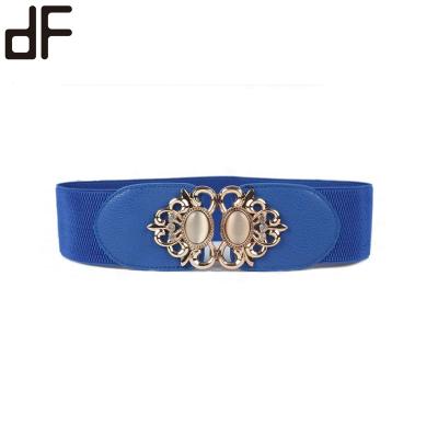 China +Fabric Leather Belt Wholesale Women Decorated Elastic Waistband Custom Stretch Elastic Waistbands for sale