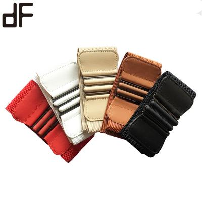 China Leather+Fabric Garment Custom Fabric Belt Buckles Adjustable Stretchy Leather Belts For Women for sale