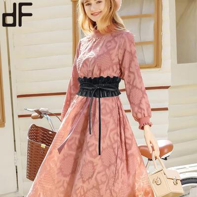 China Lace Up Waist Belts Wholesale Clothing Accessories Fashion Dress Cloth Women Black Belts for sale