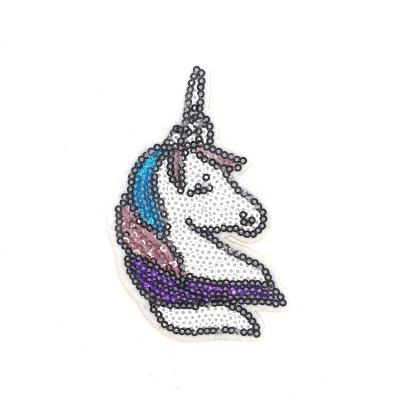 China Viable Cheap Price High Quality Custom Glitter Sequin Embroidery Patches For Clothing Applique for sale