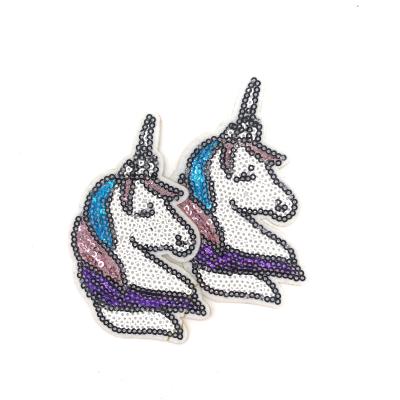 China Viable Custom Fashion 3D Cartoon Led Lights Flashing Lights Iron On Logo Sequin Embroidery Patches for sale