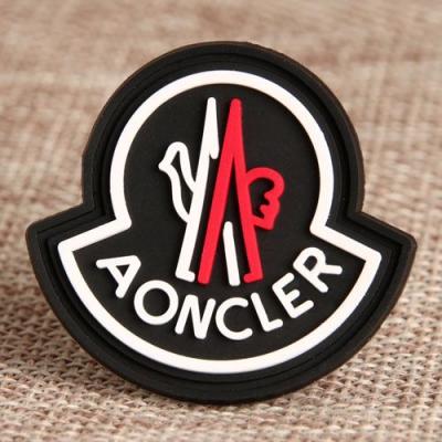 China Durable Custom Soft PVC Rubber Patches 3D Embossed PVC Patch for sale