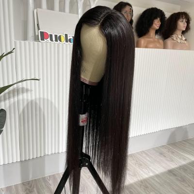 China All Texture Best Selling Brazilian Raw Virgin Hair Swiss Lace Frontal Wig, Front Lace Straight Wigs Transparent Unprocessed for sale