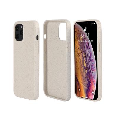 China Matte Natural Bio Biodegradable Luxury Biodegradable Case for Iphone 12 pro Max With Strap for sale