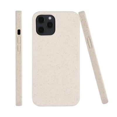 China Custom Recycled Compostable String Strap Wheat Straw Tpu Bio Degradable Phone Case For Iphone for sale