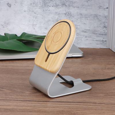 China 2021 New Arrival Tarzan PORTABLE Desktop Cell Phone Stand Wireless Charging Stand with COOKI Wireless Charger for MagSafe iPhone 12 for sale