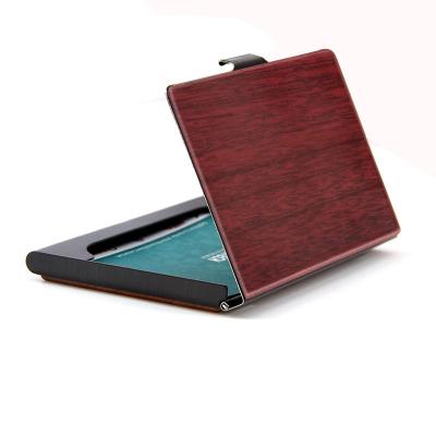 China Fashion real colorful wooden name card holder card holder card case name card box welcome to inquiry OEM/ODM factory sale for sale