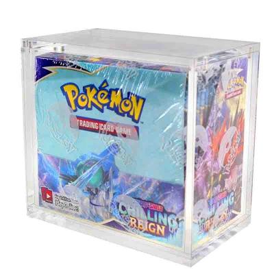 China transparent acrylic ETB game box booster storage display box for sale