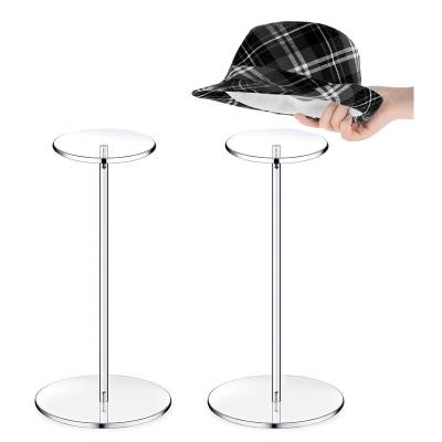 Cina Display Acrilico Trasparente Cappello Rack Stand Per Cappello Elegante Vitrina 13.8x5.9 