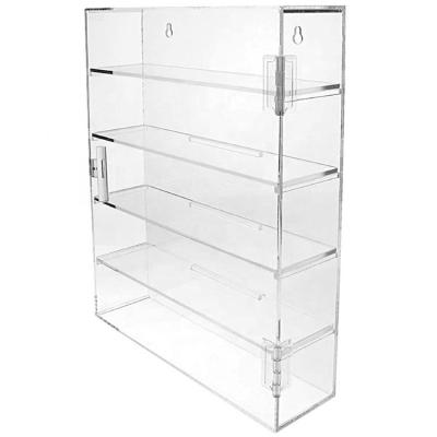 China Plexiglass Acrylic Showcase Display Case Box Display Lucite Bread Food Cabinet for sale