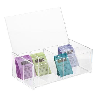 China Acrylic Tea Bag Box Storage Box for sale