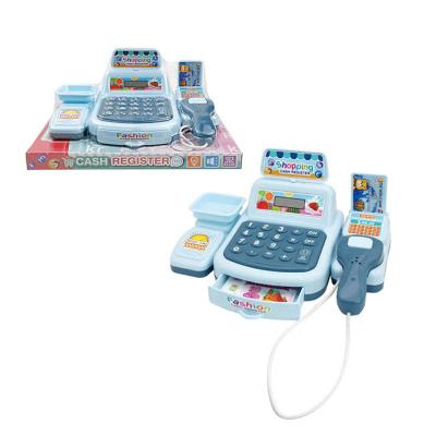 China With Lights And Music Light Selling Music Hot Cash Register Play Interactive Pretend Game High Quality Mini Supermarket Toy With Light And Sound for sale