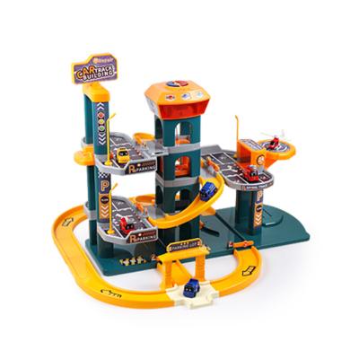 China Four Level ROD Parking Educational Game Track Collocation DIY Building Hot Amazon Amazon Tending Whosale 2023 Educational Toys Track Truck For Kids for sale