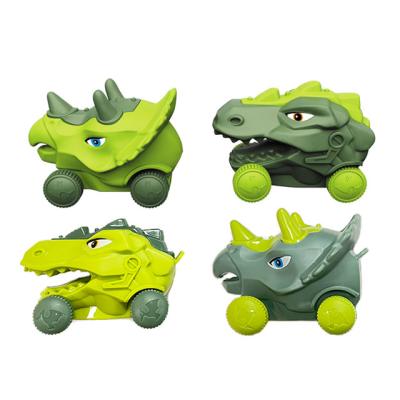 China Educational Kid Toys Puzzle Sliding Car Toy With Eggs Connects Dinosaur Set For Boys And Girls Educational Manipulator Model Toys Gift for sale