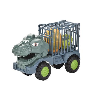 China High Quality Electric Toy Educativos Concrete Truck Pull Back Car Dinosaur Play Transporter Model Engineering Vehicles Toy For Kids Boy for sale