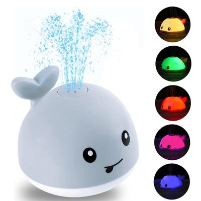 China Bath Toy Whale Light Up Baby Bath Toys Equip Bath Tub Sprinklers Toys For Toddlers Infant Kids Boys Girls Spray Water Bath Toy With usb charging for sale