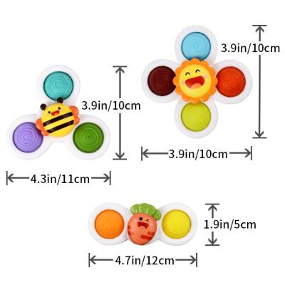 China 2023 New Design Silicone Early Creative Music Bubble Music Rotating Education Windmill Ring Baby Bath Toys 2023 For Kids Baby Gift Set 54*40*49cm for sale