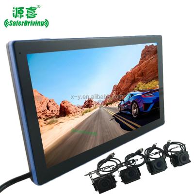 China Waterproof Saferdriving 10 Inch IPS Touch Screen Panoramic Video Control System AI Blind Spot Monitoring And Alarm for sale