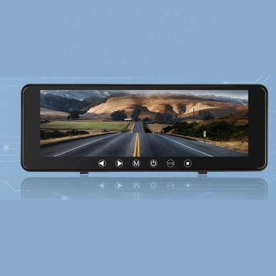 China Universal RGB Car 9inch Rearview Mirror Monitor For Front And Rear Camera With Cigarette Lighter 12~24V Power Supply for sale