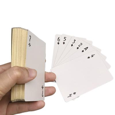 China Custom Printing Cards Paper Playing Cards Game Black Gold Foil Playing Cards With Logo for sale