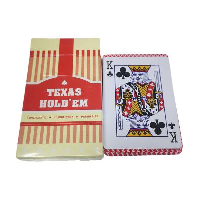 China Waterpoof & Durable Custom Marked Logo Plastic Waterproof Plastic Playing Cards Poker Playing Cards for sale