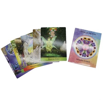 China Papermaking customized 78 tarot cards in a box with booklet oracle cards tarot card printing for sale