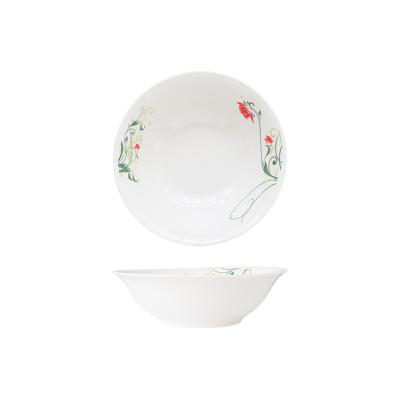 China Family Kitchen Tableware Round Mouth Bucket Bowl Porcelain Products Sustainable Soup Bowl for sale