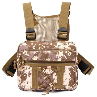 China Daily Life Camouflage Functional Lightweight Custom Outdoor Mens Tactical Vest Chest Bags For Military Men for sale