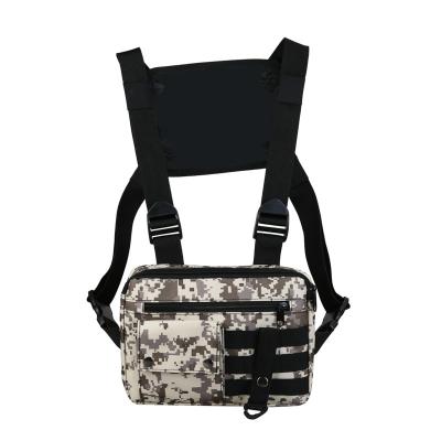 China Low MOQ unisex custom logo or brand oxford camouflage cross chest rig bag street fresh men's tactical sport for sale