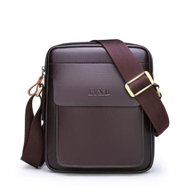 China Wholesale Men's Luxury Casual Bags PU Sling Vintage Business Daily Life Vintage Leather Shoulder Messenger Bag for sale