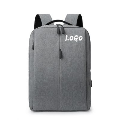 China With USB fashion polyester CHEAP custom logo waterproof custom logo men's business laptop backpack anti-theft bags for sale