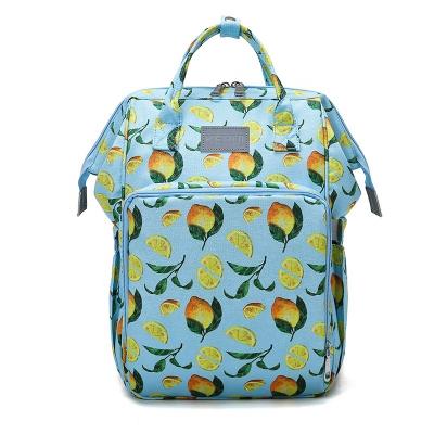 China New Design Water Resistant Full Print Custom Waterproof Travel Mummy Backpack Multifunction Diaper Bags For Mother for sale