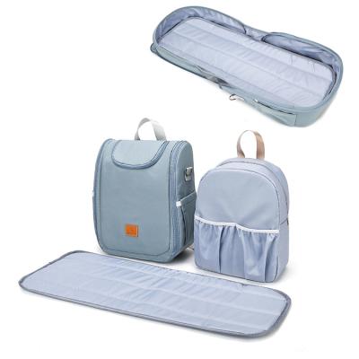 China 2021 Water Resistant Fashion Travel Waterproof Expandable Portable Bed 3 in 1 Diaper Bag Baby Bag with Crib for sale