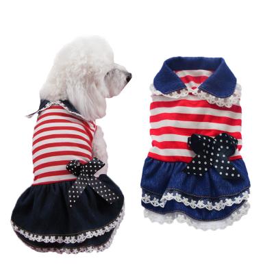 China Viable Wholesale Fashionable Spring And Summer Puppy Hoodie Skirt Dogs Breathable Clothes for sale