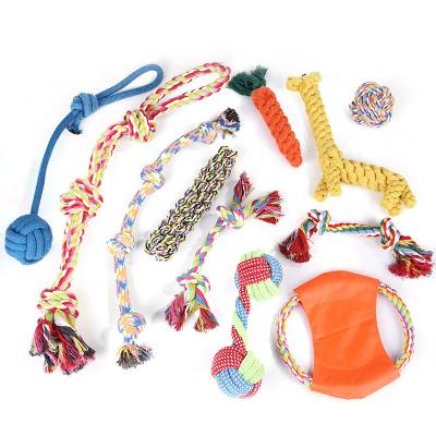 China New Arrival Viable Wholesale Non-Toxic Worry Relief Interactive Cleaning Teeth Chew Dog Cotton Rope Toys for sale