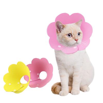 China Custom Adjustable Elizabethan Neck E-Collar Anti-bite Recovery Cat Pet Collars Wholesale for sale