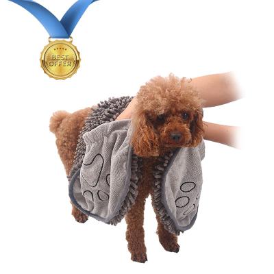 China Sustainable Wholesale Custom Soft Bath Grooming Super Absorbent Shower Dog Towel for sale