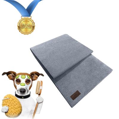 China Sustainable Wholesale Comfortable Quick Dry Absorb Water Microfiber Dog Towel for sale