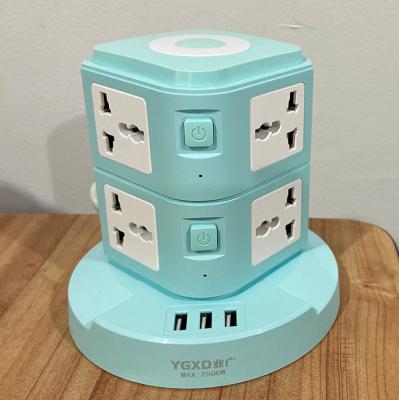 China Residential / General Purpose AC Outlet 3.1A 3 Power Strip Surge Protector Power Strip 3.1A USB Ports For 10FT Extension Cord Fast Charging for sale