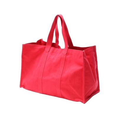 China Custom Heavy Canvas Folding Tote Bag Shopping Bag Cotton Logo Large Reusable Folding Carry for sale