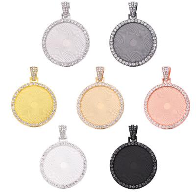 China Amazon FASHION Hot Selling 25mm Round 30mm Pendant Trays Sublimation Blanks Bezel Trays Pendant Charms for sale