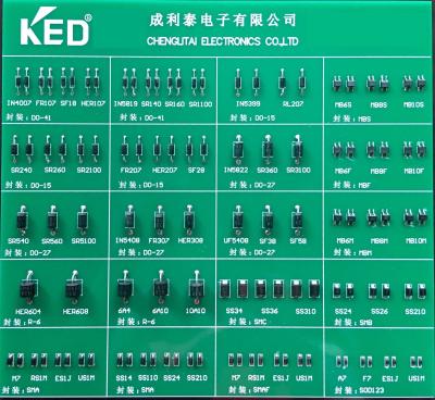 China 2A Ss22f Thru Ss220f Schottky Barrier Rectifier Diode Smaf Package for sale