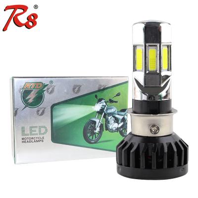 China For Ymaha/Dayang/Cafe Racer RTD Most Popular Universal Type Motorcycle LED Headlight Bulb M02E H4 HS1 BA20D P15D H6 3500LM 35W For All Motorbike 6COB 6000K for sale