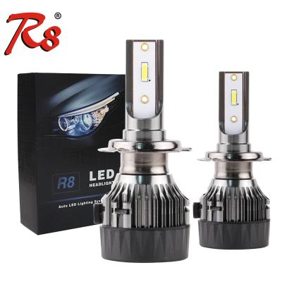 China Good quality k8 h7 led bulbs high power car led headlight CSP LED chip 6000k car headlight bulbs for H7 cars for sale