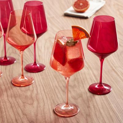 China Wholesale Multicolor Wine Glass Hand-Blown Viable To Wedding Stemless Wine Glass Stemless Wine Glass for sale