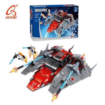 China 1584 PCS spaceship moc toy kids educational building block set big assembly hot sale eco-friendly child material big brick for sale