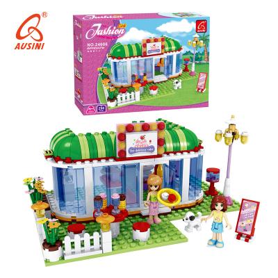 China Cheap OEM ABS AUSINI brick toy set kid eco-friendly education kid diy consructed girl building plastic blocks for sale