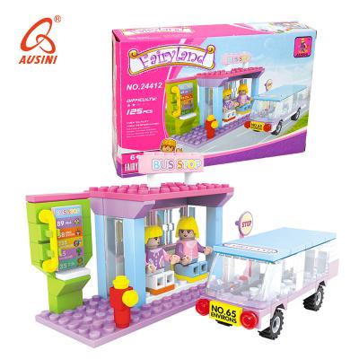 China 2021 New Arrival AUSINI Eco-friendly Material ABS Plastic Bricks Toys DIY Assembling Building Blocks Set for sale